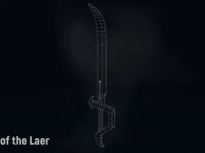 AC Blade of the Laer Low-poly 3D model