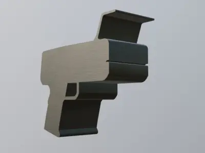 Futuristic Gun Free 3D model