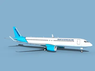 Airbus A220-300 Devon Air 3D model