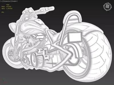 Chopper Suitable for embossing Hot Foil Technique 3D model