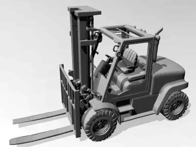 Forklift 3D print model
