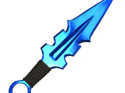 Kunai sword Low-poly 3D model