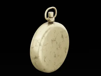 Navigational Compass Low-poly 3D model