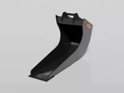 JST Nordic Line 20-25 Ton Clay Bucket with angled sides Low-poly 3D model