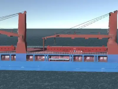 Heavy Load Carrier UHL 3D Low-poly model Low-poly 3D model