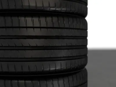 Realistic RIM and Tire 02 Subdivision ready 1K 2K 4K  Low-poly 3D model