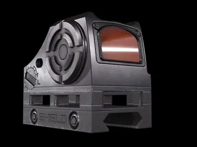 Shield SIS and Textures Free low-poly 3D model