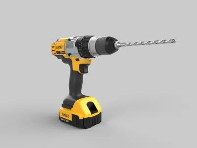 Dewalt Drill 3D model buy