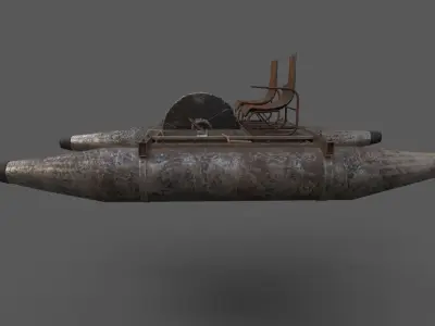 Old Water Bike no 1 3D model