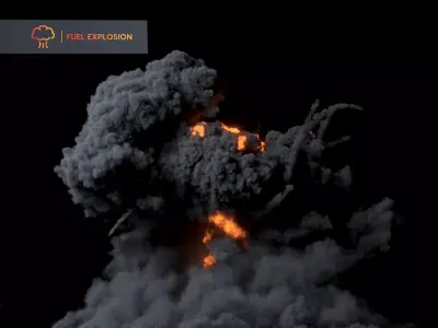 Big Fuel Explosion 3D model