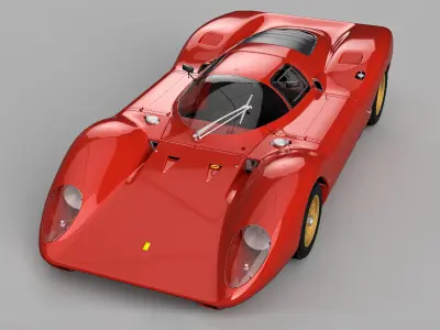 Ferrari 312P Berlinetta Modern - Car Body Kit 3D print model