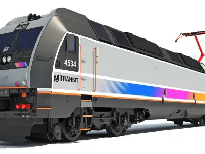 NJ Transit Locomotive Train 3D model