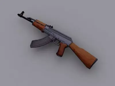 AK 47 Low-poly 3D model get