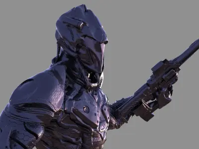 Syria modern armor suit 3D model