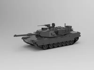 M1 Abrams battle tank  3D model