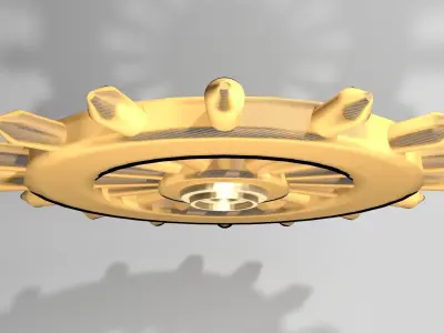 Ship Wheel 9 3D model
