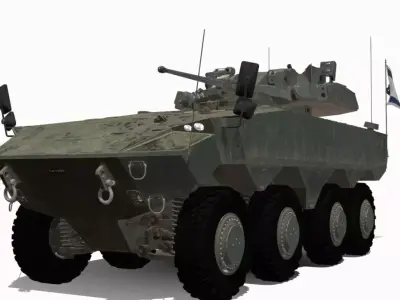 eitan ifv 8x8 Low-poly 3D model
