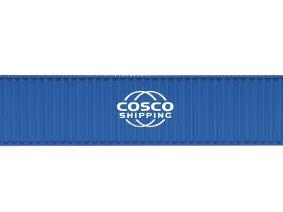 Shipping Container COSCO 3D model