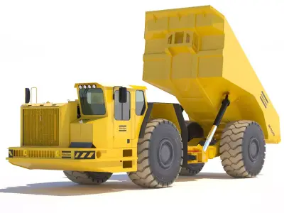 Underground Mining Truck Atlas Copco MT5020 model 3D model