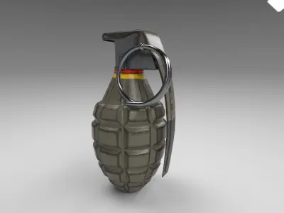 MK2 Grenade Low-poly 3D model purchase