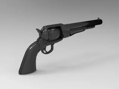 revolver 3D model 11