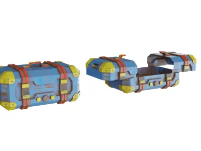 Suitcase Box 3D model