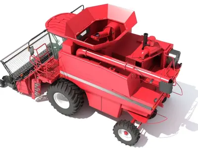 Combine Harvester 3D model 23