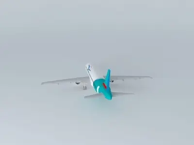 MaoriContinental Airlines Airbus A320 Free 3D model