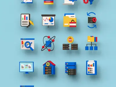 Icon Pack 3D model