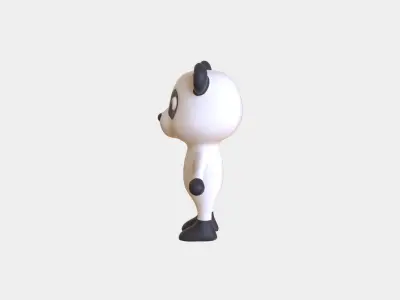 High-Quality 3D Cute Panda for Games  Low-poly 3D model