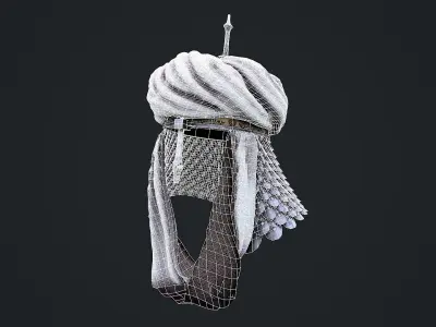 Medieval Helmet 1 3D Model Low-poly 3D model