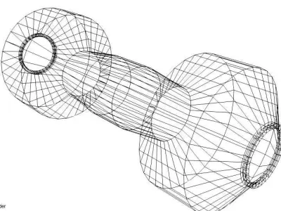 Exercise Equipment Water Dumbell 3D model