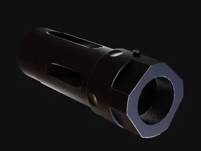 KAC 762 KDC TRIPLE TAP  Low-poly 3D model