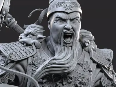 Guan Yu - Statue 3D print model