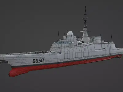 Aquitaine Frigate Practice Model Free 3D model