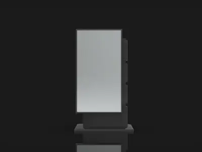 Outdoor Advertising Stand V3 3D model