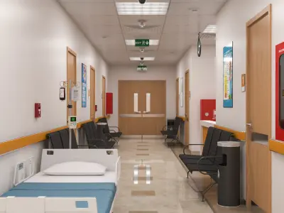  Hospital Interior Scene 