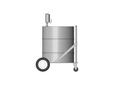 Mobile Oil Dispensing Kit - Kit dispensador de aceite movil 3D model