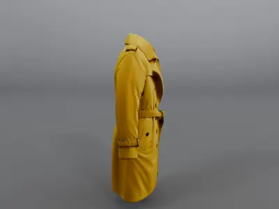 yellow coat 3D model