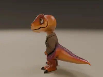 dinosaur 3D print model 8