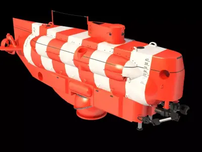 As 40 Bester Deep-submergence rescue vehicle Low-poly 3D model