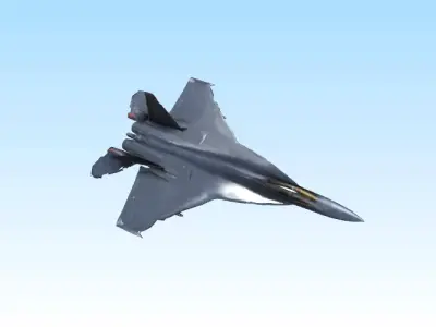 Stealth Fighter Jet Breaking the Sound Barrier 3D model
