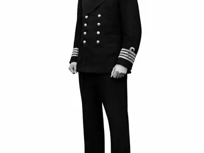 Captain Frederic Johnnie Walker in 3 poses  3D print model