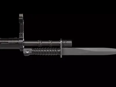 Stgw 57 assault rifle SIG SG 510 Low-poly 3D model