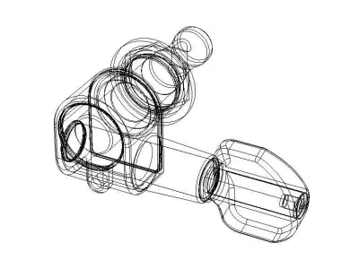 Fully Enclosed Guitar Tuner Free 3D model