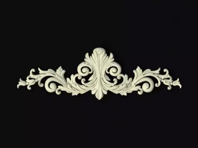 dekor shabby chic ornate embellishment 3D model purchase