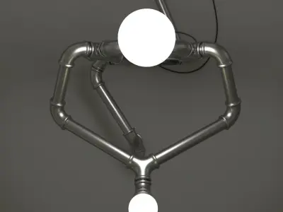 Industrial lamp Prometheus 3D model