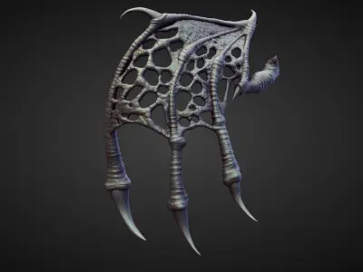 WING36 high poly sculpt 3D model
