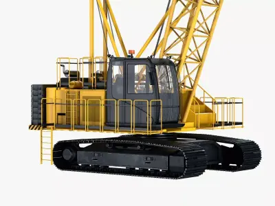 crawler crane 3D model buy
