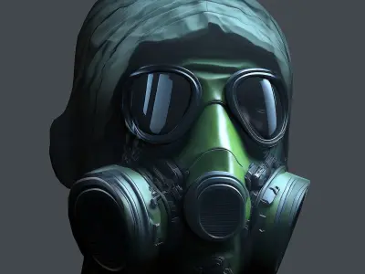 Helmet 3d model military combat Military Low-poly Low-poly 3D model 27